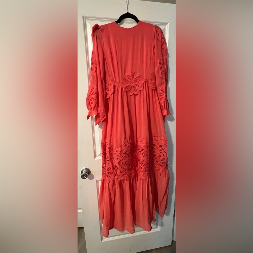 Chiffon Coral Gown